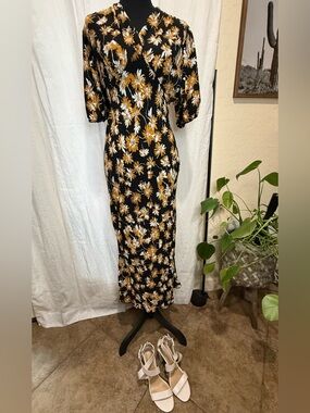 ruched midi cocktail dress Kenneth Cole
